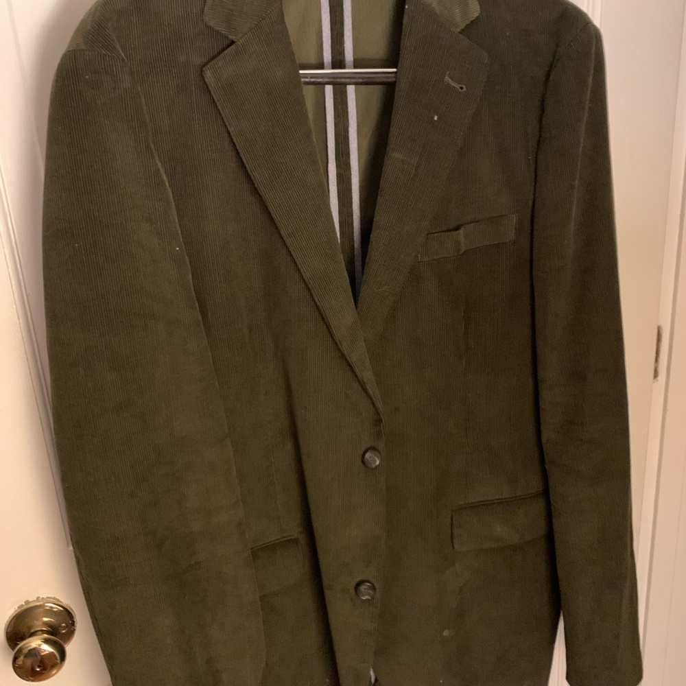 Charles Tyrwhitt green corduroy 44L jacket